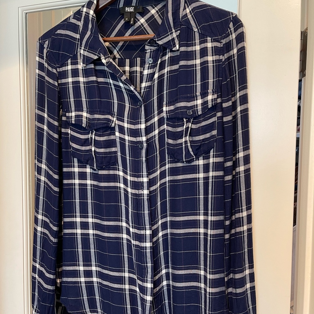 Flattering and fashionable Paige blouse. Dress it up or down!